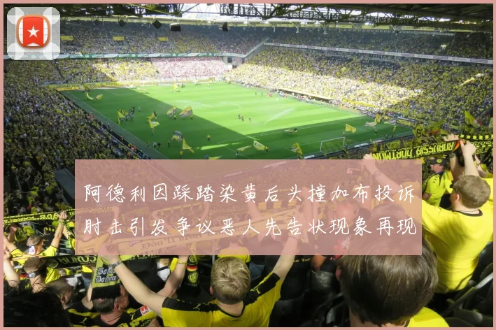 阿德利因踩踏染黄后头撞加布投诉肘击引发争议恶人先告状现象再现